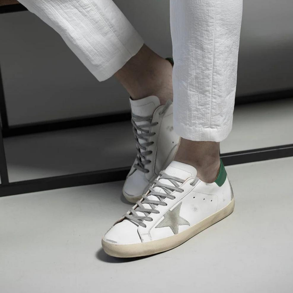 Zapatillas Golden Goose Super-Star - Blanco y Verde