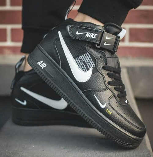 Zapatillas Nike Air Force TM Mid (bota) - Negro