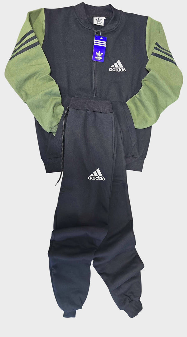 Fato de Treino Adidas Preto/Verde